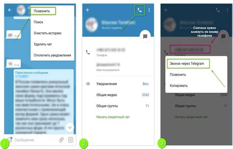 Активация звонков в настройках Telegram