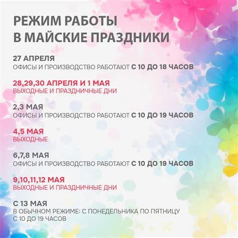 Ассортимент товаров на майские праздники