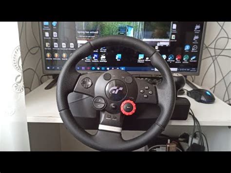 Включение и настройка руля Logitech