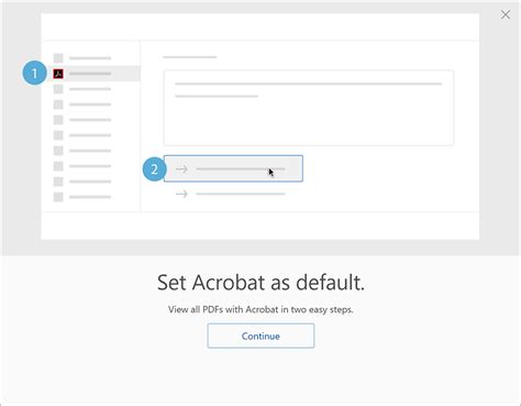 Выбор Adobe Acrobat Reader в качестве программы по умолчанию