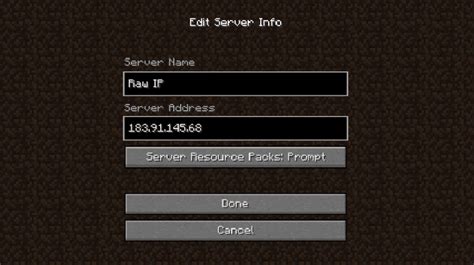 Где найти IP-адрес вашего Minecraft сервера