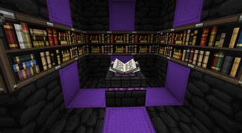 Декорирование книжных полок в Minecraft