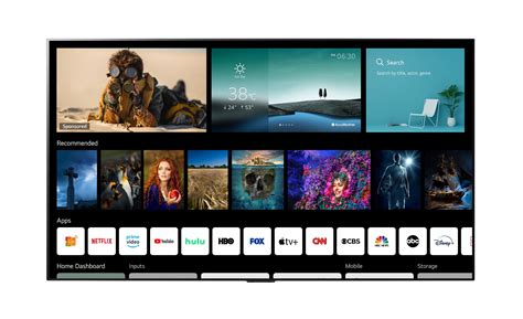 Дополнительная информация о зонах на телевизоре LG webOS: