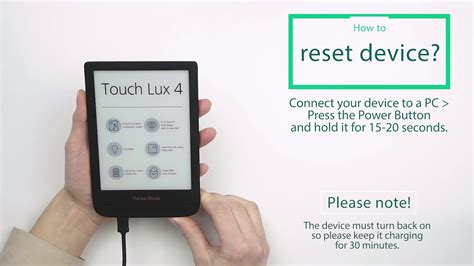 Единственный способ сделать reset Pocketbook
