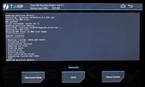 Завершение установки GSF на Android Huawei