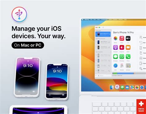 Запуск iMazing и выбор iPhone