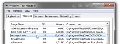 Идентификация cmdagent.exe в системе