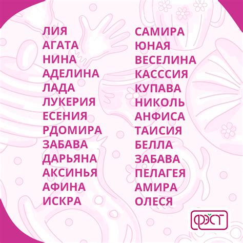 Имена для девочек