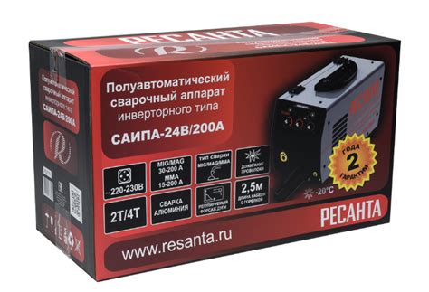 Инструкция по использованию полуавтомата Resanta САИПА 24В/200А с порошковой проволокой