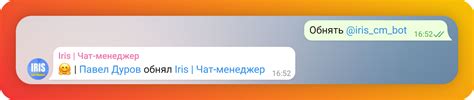 Ирис Телеграмм: настройка рп команд