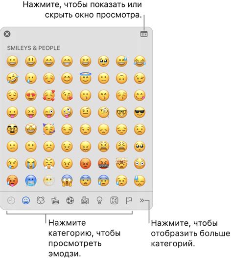 Использование многочисленных эмодзи