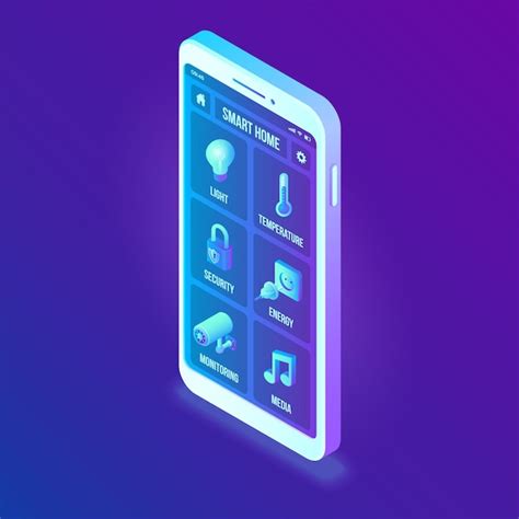 Использование приложения на смартфоне для управления