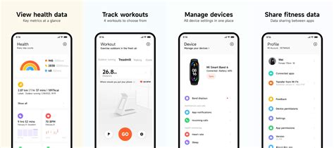 Использование приложения Mi Fit