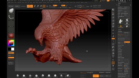 Использование функции "ReMesh All" для увеличения плотности полигонов на модели в ZBrush