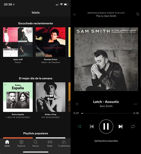 Использование Spotify на iPhone