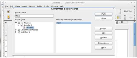 Как включить макросы в LibreOffice