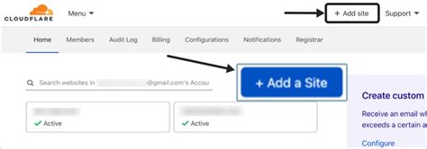 Как добавить сайт в Cloudflare