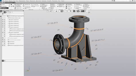 Компас 3D v21: создание трубопровода