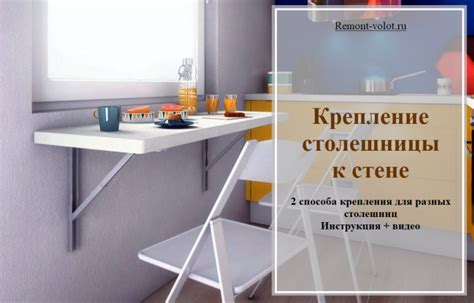 Крепление столешницы и ножек