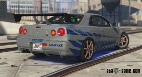 Мод для трансформации Nissan Skyline в GTA 5 из Форсажа