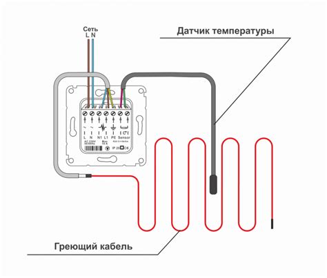 Монтаж датчика теплого пола