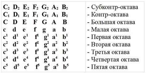 Настройка октавы и подбор звукоряда