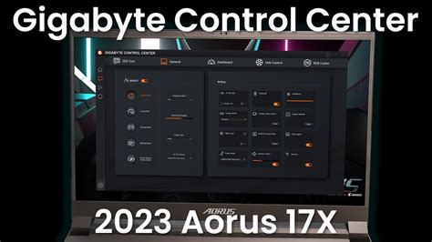 Основные функции Gigabyte Control Center