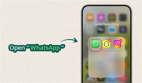 Откройте приложение WhatsApp