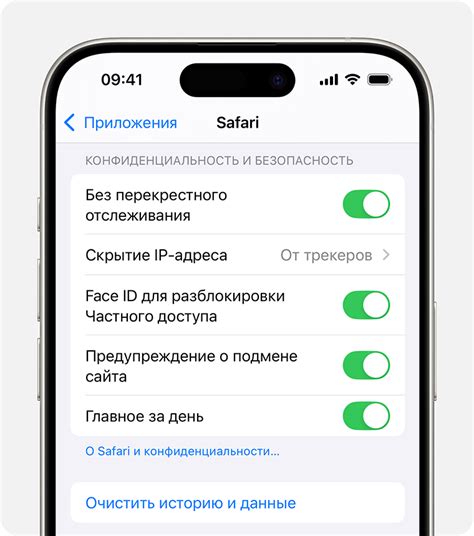 Очистка истории и файлов cookie браузера