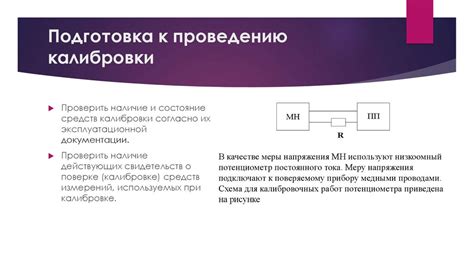 Подготовка калибровки