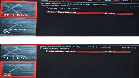 Подготовка к активации PBO в BIOS MSI