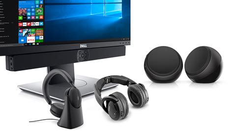 Подключение внешних динамиков к монитору Dell