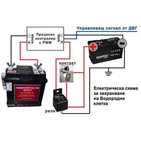 Подключение реле к аккумулятору