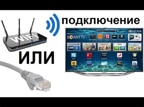 Подключение телевизора к интернету через Wi-Fi или Ethernet