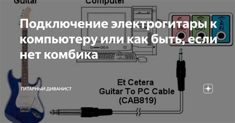 Подключение электрогитары к комбику