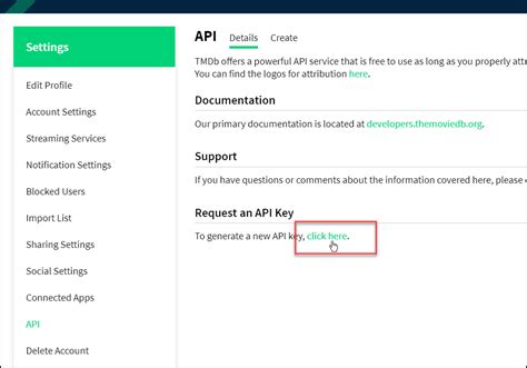 Подключение Tmdb API к проекту