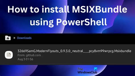 Преимущества PowerShell при установке msixbundle