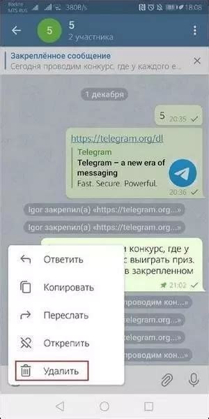 Процесс звонков в Телеграм