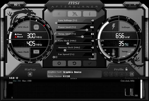 Раздел 2: Основные настройки MSI Afterburner для GTX 1660 Super