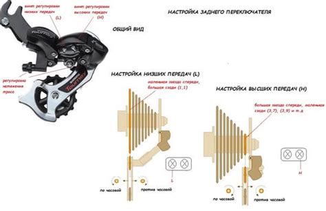 Регулировка заднего переключения