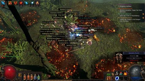 Снятие влияния из предмета в игре Path of Exile