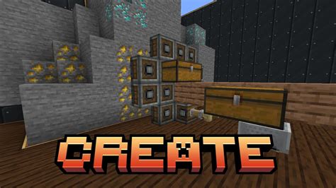 Создание бура в Майнкрафте Create: необходимые материалы