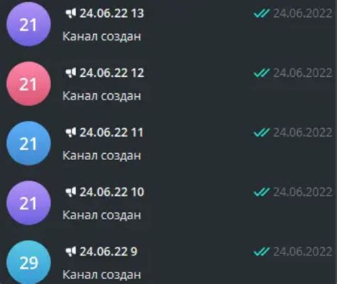 Создание каналов