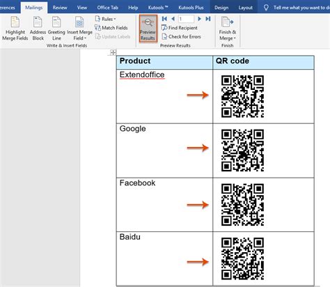 Создание QR-кода в Word