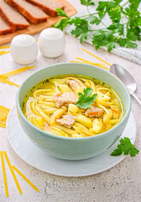 Суп Ютуб с лапшой и свининой