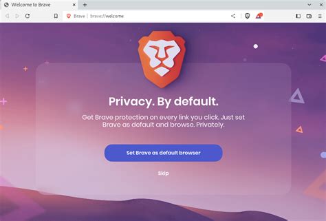 Установка браузера Brave
