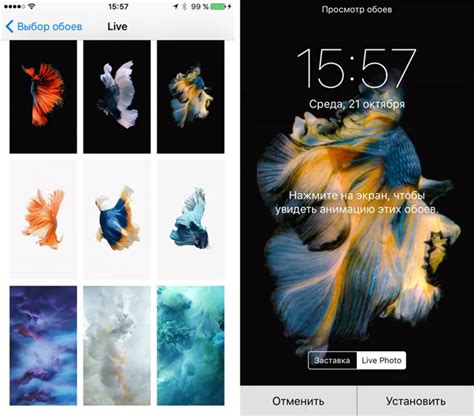 Установка живых обоев на iPhone 12
