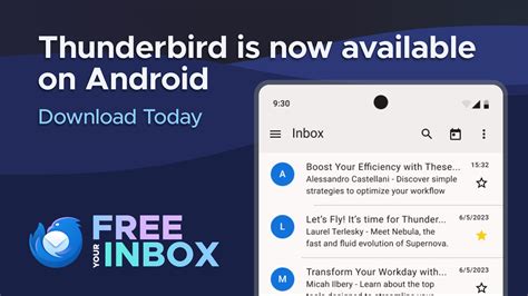 Установка почты Thunderbird на Android
