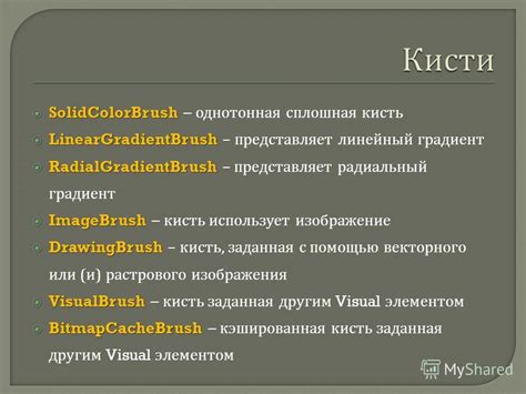 Установка прозрачности кисти