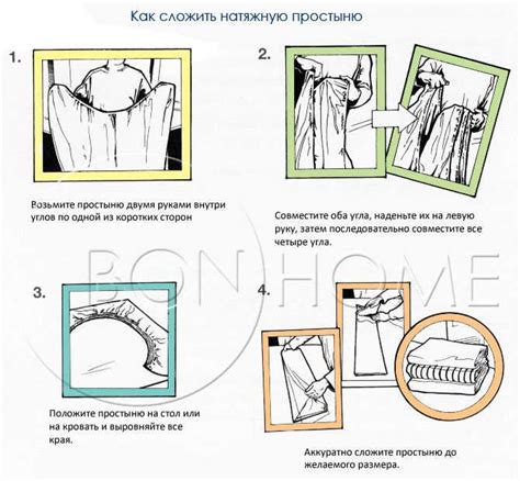 Установка резинки на простыню